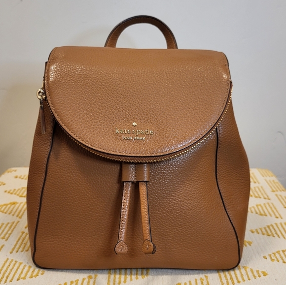 kate spade Handbags - Kate Spade Leather Backpack Leila Medium Flap